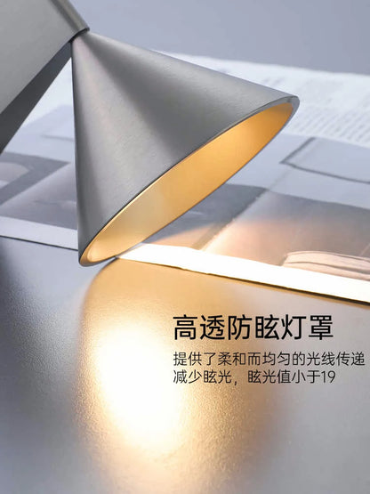Italian Minimalist aluminum conical geometric bedside wall lamp warm wall lamp for living room dining room corridor and hallway