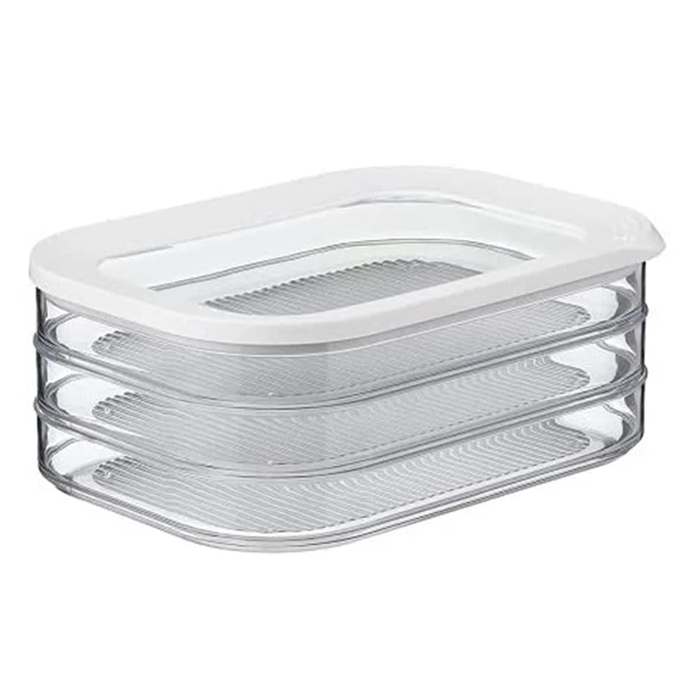 Crispper réfrigéré avec couvercle Boîte de rangement transparent en plastique congelé en plastique congelé pour le réfrigérateur de cuisine bol frais