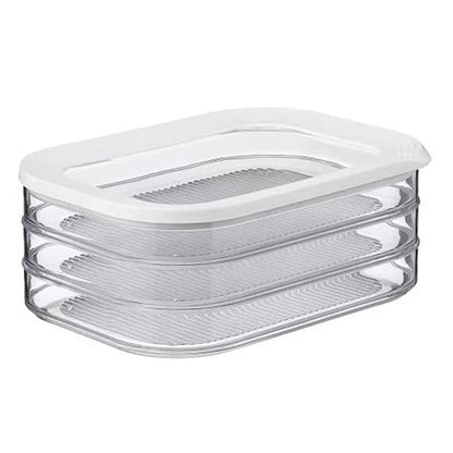 Crispper réfrigéré avec couvercle Boîte de rangement transparent en plastique congelé en plastique congelé pour le réfrigérateur de cuisine bol frais