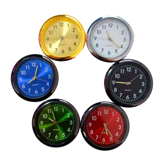 Fashionable Car Watch Car Clock Night Light Decoration Car Clock Metal Car Watch Head