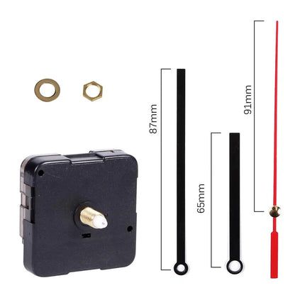 Clock Mechanism Silent Quartz Movement Machine Wall Hands Pointer Set Clockwork Table Long Shaft DIY Watches Repair Parts