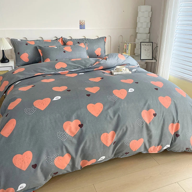 1pc Duvet cover Without Filler Aloe vera cotton synthetic fiber material,Soft Breathable And Comfortable Bedroom bedding