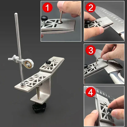 Angle Festmesser Spitzer professionelles Schärfen Stein Küchenschleifsystem Honendiamantmühle Holzwerk Werkzeug Whetstone HER