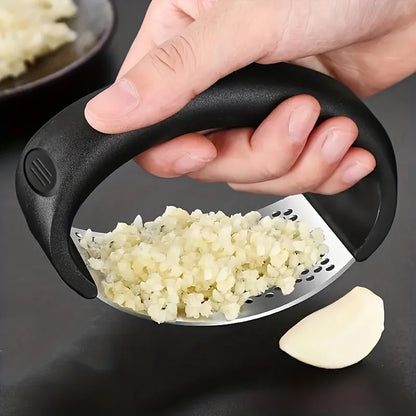 Stainless steel washable garlic press, thickened garlic clip, household garlic puree grinder, garlic mortar, kitchen tool.