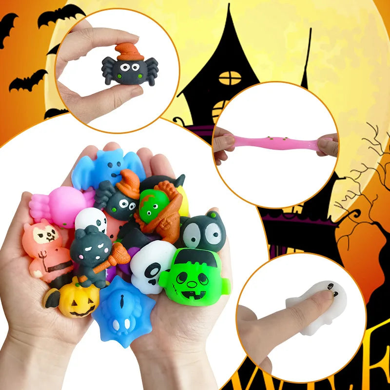 Set di giocattoli di squeeze di Halloween - ansia da sollievo da stress per bambini 8-12 giocattoli ansia da festa di Halloween per adolescenti e adulti