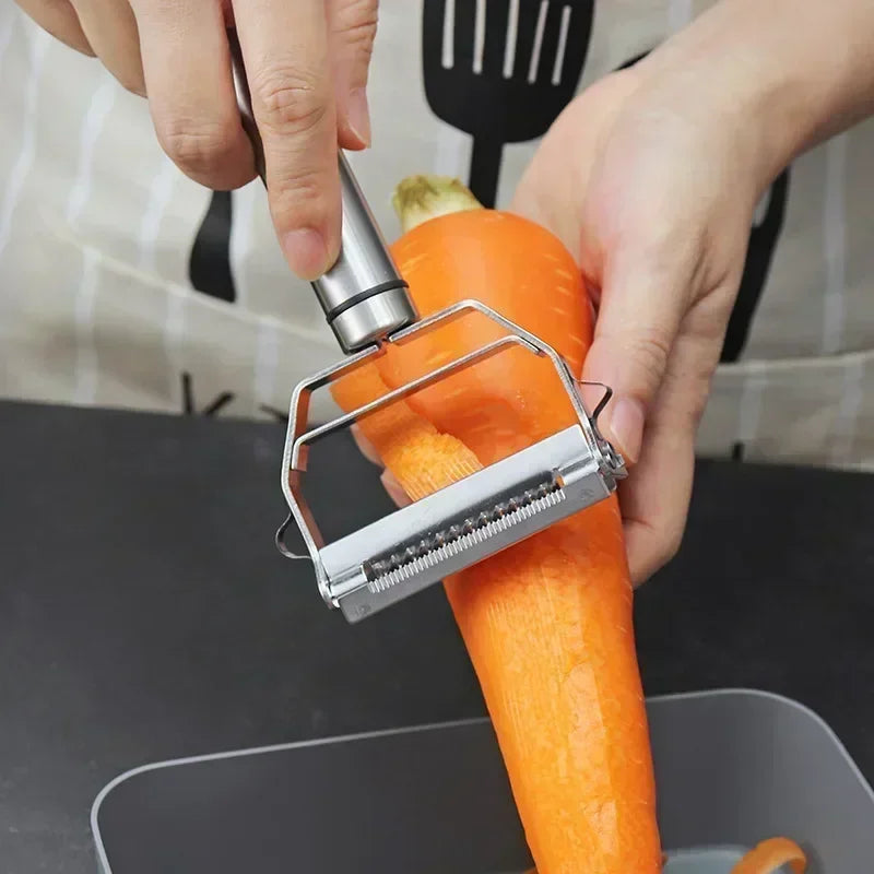 4in1 Hoge kwaliteit roestvrijstalen aardappelkomkommerwortelrasp Multifunctionele groenten Fruitschiller Groentesnijder