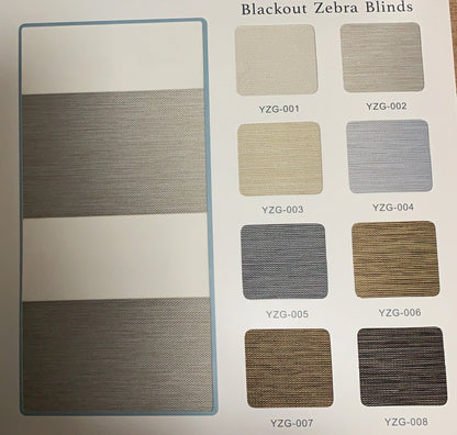 Cordless Motorized Zebra Blinds With Wifi Tuya Motor Remote Control Blackout Black Zebra Blinds