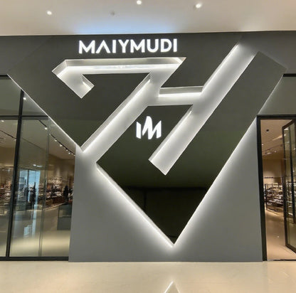 High Quality Indoor Luxury Salon Light Sign Custom Wall logo Design Signage 3D Led Letter Business Sign Outdoor