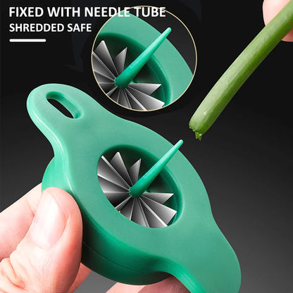 Shred Zijde Mes Snijmachine Lente-uitjes Cutter Speedy Food Chopper Groente Rasp Cuisine Outils Uien Shredder Keuken Accessoires
