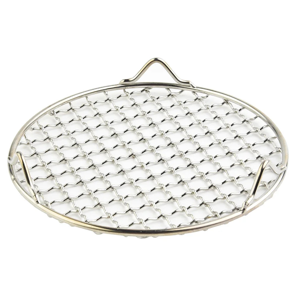 Nerezová ocel kulatý BBQ Net Grill Mesh Pečené sítě Bacon Grill Tool Iron Nets Nelepiční BBQ Mat Grid Outdoor Gril Accessori