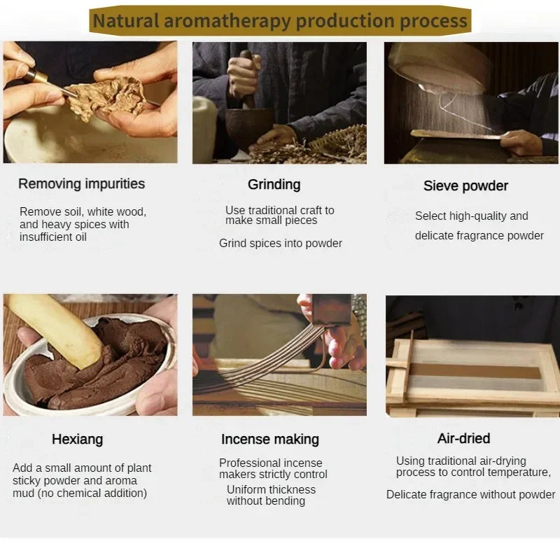 40Pcs Natural Sandalwood Incense Sticks Sleep Chinese Home Incense Stick Aroma Indoor Buddha Incense Eaglewood Room Fragrance