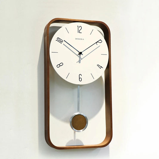 Wood Vintage Wall Clocks Modern Living Room with Pendulum Luxury Large Watches Wall Clock Modern Design Home Decor Gift Ideas