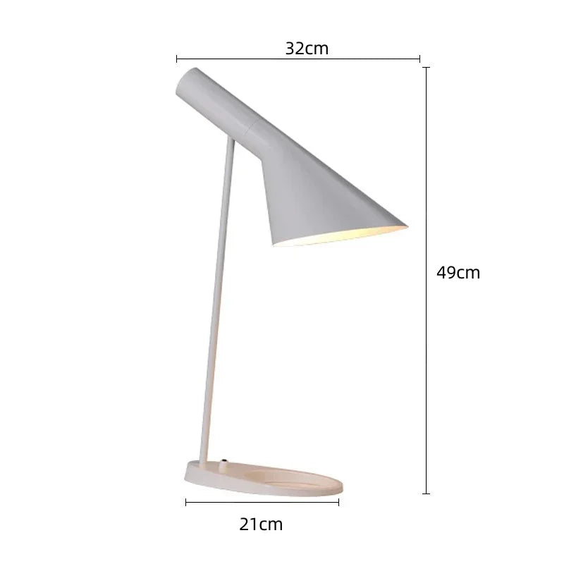 Nordic Designer Home Bedroom Living Room Desk Lamp Study Desk Lamp Adjustable Industrial Style Minimalist AJ LED Floor Lamp