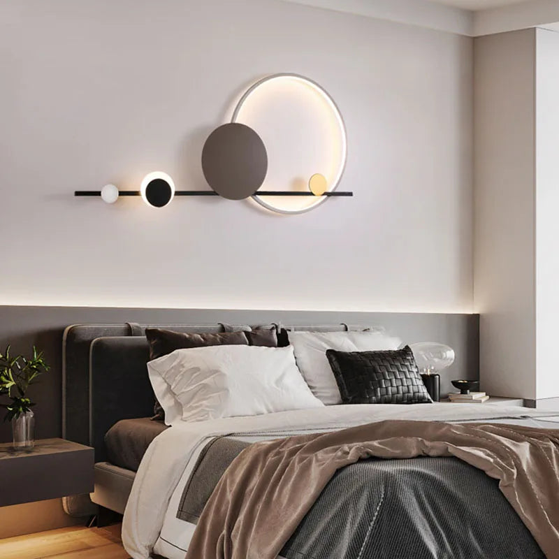 Mājas Art Deco LED sienas lukturi 3000K viesnīcu zāles viesistabas ēdamistaba Sconce kāpņu eju koridora atmosfēras lampa