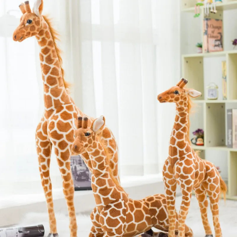 NIEUW 1PC Giant -maat Giraffe pluche speelgoed Schattig knuffeldier Soft Giraffe Doll Birthday Cadeau Kids speelgoed