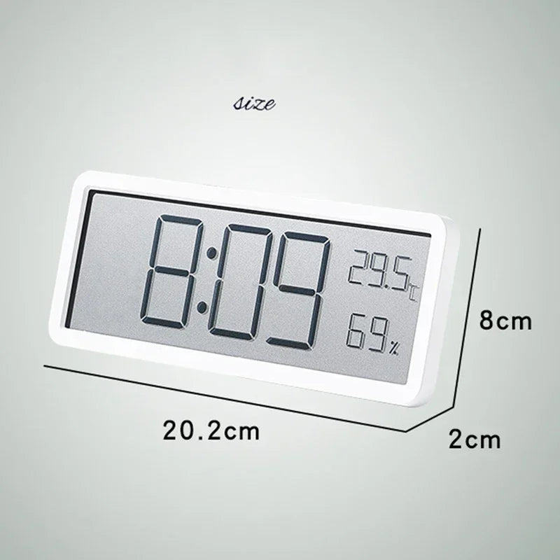 Screen Digital Wall Clock Time Temperature Humidity Display Electronic Clock Hanging Desktop Digital Home Decor Items Decoratio