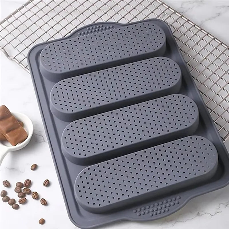 Large Silicone Baking Mold Restaurant Bread Food Mould Grade Baguette Bake Tray Non-stick Oven Tool kitchen Bakeware Accessories