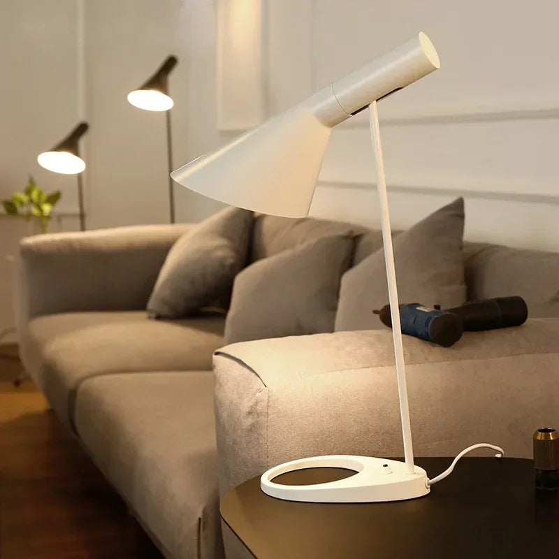 Nordic Designer Home Bedroom Living Room Desk Lamp Study Desk Lamp Adjustable Industrial Style Minimalist AJ LED Floor Lamp