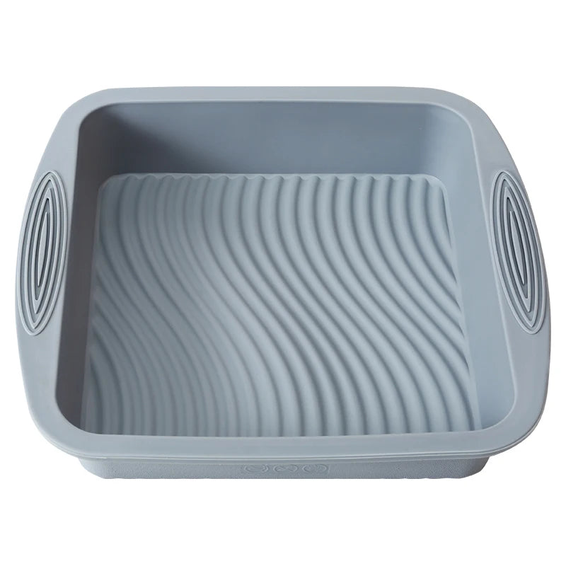 FAIS DU Gray Silicone Mould Set For Pastry Cake Mould Bakeware Dessert Tools Muffin Rectangular Bread Cupcake Baking Accessories