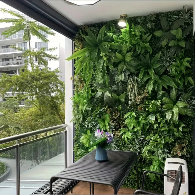 Artificial Plants Grass Wall Panel Boxwood Hedge for Indoor Outdoor Home Garden Vertical Decoration Fake Plant Grass Wedding