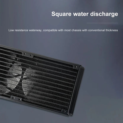 Sejishi Wasserkühlung CPU -Kühler M240 ARGB Lüfter Flüssigkeit Heizkörper Integrierter Kühler LGA 2066/2011/1151/1155/AM3+/AM4 Watercooler