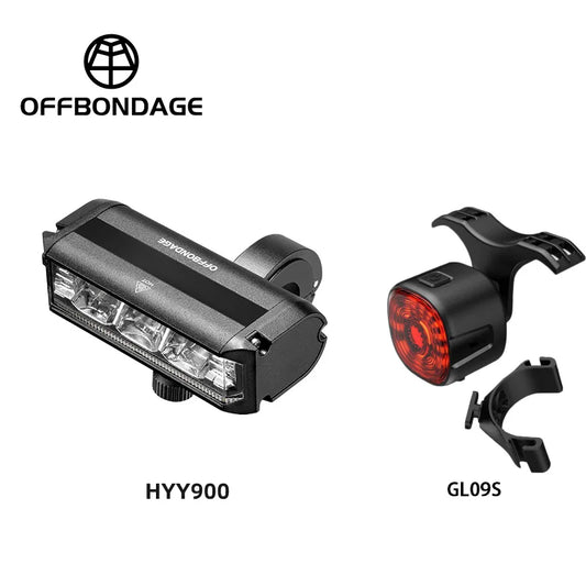 OffBondage Bicycle Light Front Bike Light 8000mAh vanntett lommelykt USB -lading MTB veisyklinglampe tilbehør