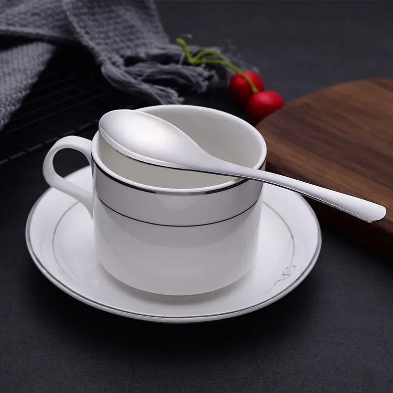 1/2/4PCS Stainless Steel Soup Spoon Deepen Large Capacity Spoon Silver Mirror Polished Flatware Soup Rice Home Kitchen Tableware