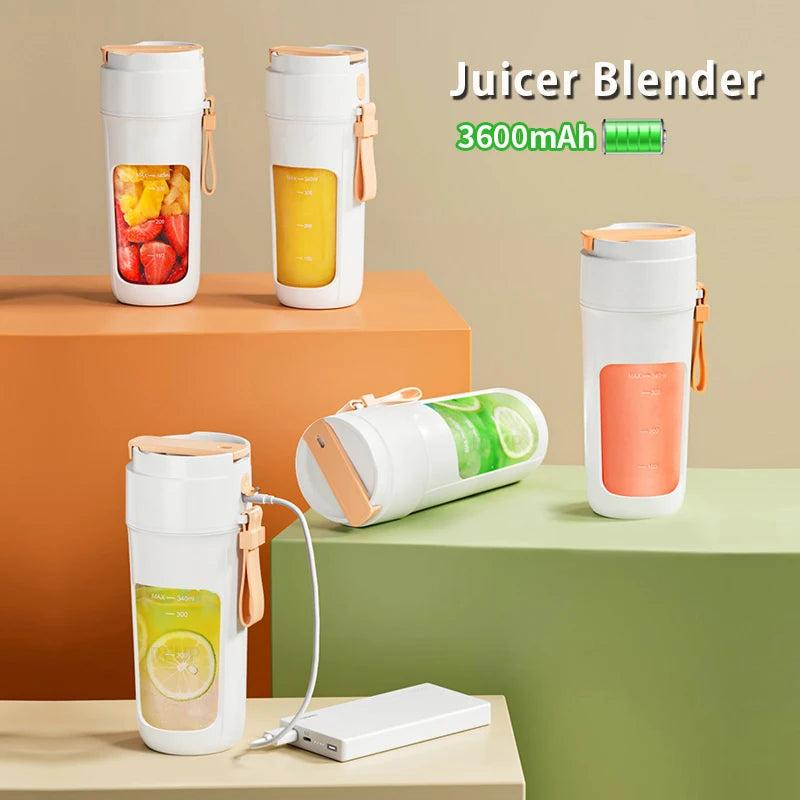 Electric Juicer Mini Portable Blender Fruit Mixers Fruit Extractors Multifunction Juice Maker Machine Blender Smoothies Mixer