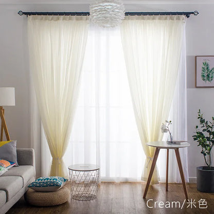 1side Romantic Home Decor Rose Voile Perspective Curtains Living Room Window Curtains Tulle Sheer Curtains only window screening