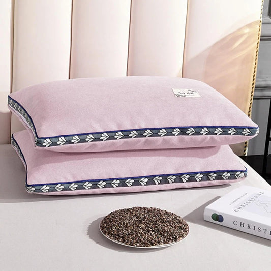 hard pillow core with pillowcase to protect the cervical vertebrae and aid sleep pillow Buckwheat shell pillow single dormitory