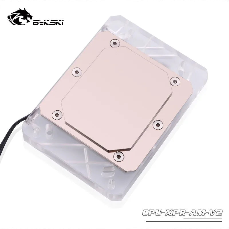 BYKSKI CPU Block Water Block do AMD Ryzen3000 AM3 AM4 AM5 1950X TR4 X399 X570 Motherboard / 5V 3pin RGB Light / Mieper Radiator