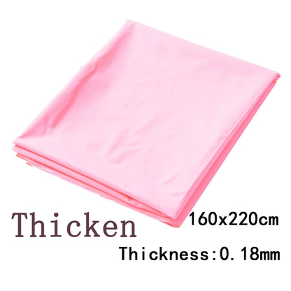 100% Waterproof PVC Adult Bedsheets Bed Cover Couple Game Flat Sheet Oil/SPA Coverlet Double Single Queen Size Coverlid 3Color