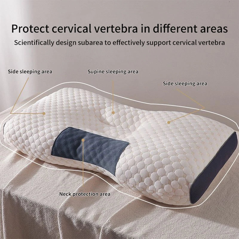 Neie Hals Këssen hëllefe schlofen an de Hals cervical orthopedesche Stot Soja Fiberf Fiber-Fiber Spa Këssen ze schlofe fir ze schlofen