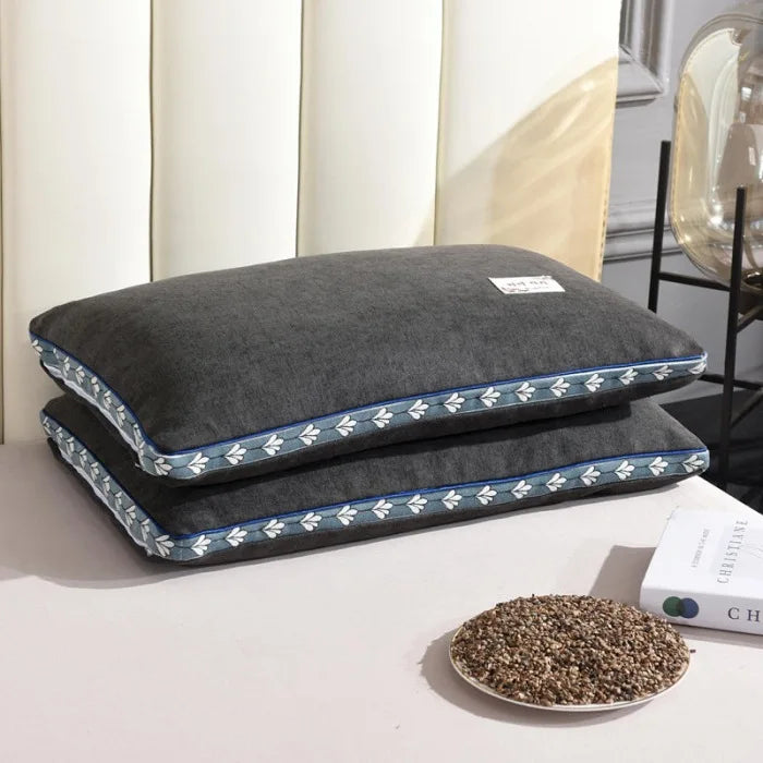hard pillow core with pillowcase to protect the cervical vertebrae and aid sleep pillow Buckwheat shell pillow single dormitory