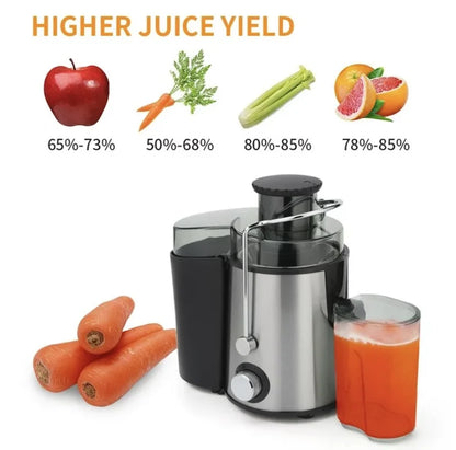 Juicer centrifuge ménage grand calibre électrique jus de machine résidu de résidus légumes Juicer UK UK