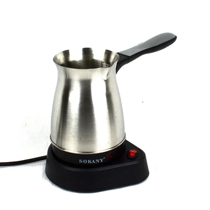 220V 5 Cup Electric Turkish Greek Coffee Maker Stainless Steel Machine Moka Pot 2023 New