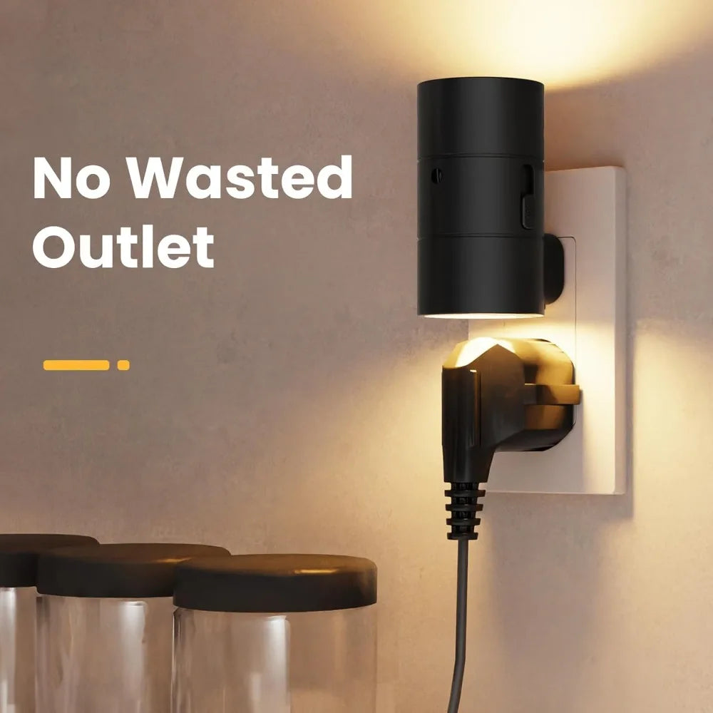 1/2/4Pack Night Lights Plug Into Wall Dimmable LED Nightlight with Light Sensor Adjustable Brightness for Hallway Bedroom