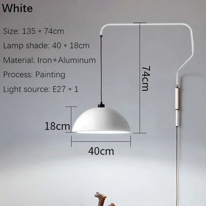 Rotatable Wall Lamp nordic Led Long Arm Wall Lamp with Plug For Dining Room Bedroom Parlor Restaurant Decor Designer Wall light