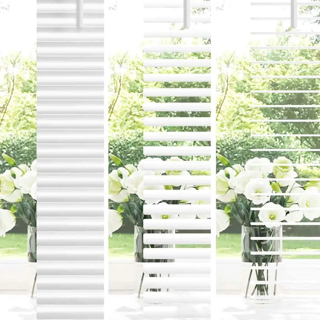 Persiane manuali in alluminio bianco con tende per la decorazione domestica Trattamento per finestre con filtraggio della luce regolabile