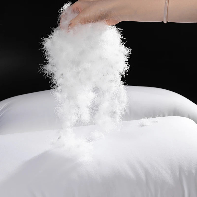 Premium Feather Down Pillow 100% Goose Down 95% Fill 1200TC - 20x26 20x36 Inch Bed Sleeping Pillow