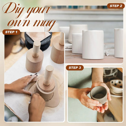 Cup Pottery Molds, Create Pottery Mug Vases, Cup Molds Shaping Tool, Assist in Hand Building Pottery Mugs