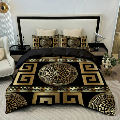 3PC European Style Disc Duvet Cover Comfortable Bedding Set 1Duvet Cover 2Pillowcases Digital Printing Four Seasons Home Decor