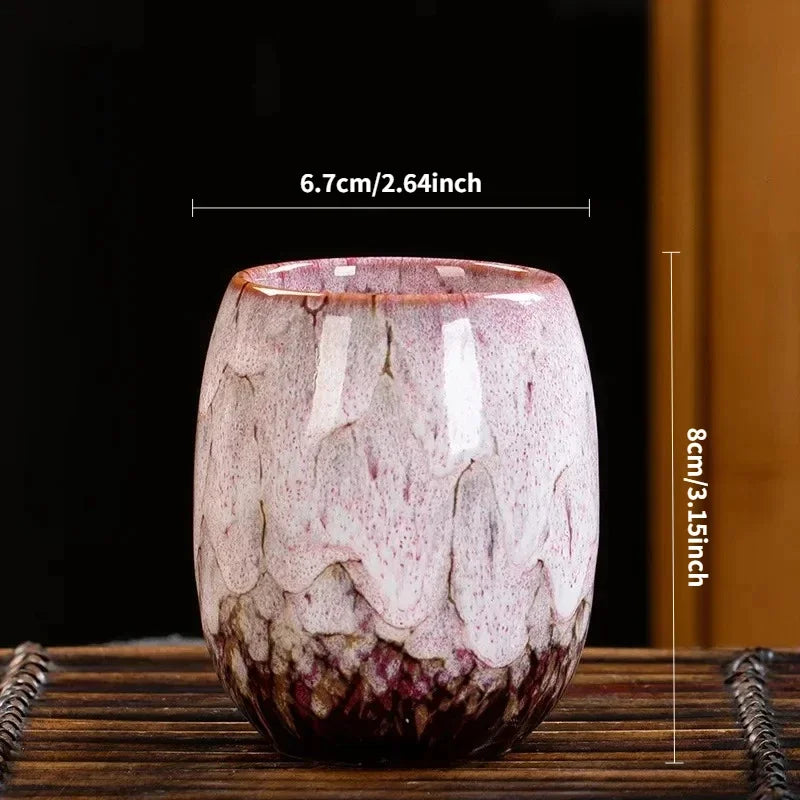 Kiln Transforms The Master's Cup Ceramic Coffee Mug Simplicity Household Kung Fu Teacup Creative Tasting Cup Personal Single Mug