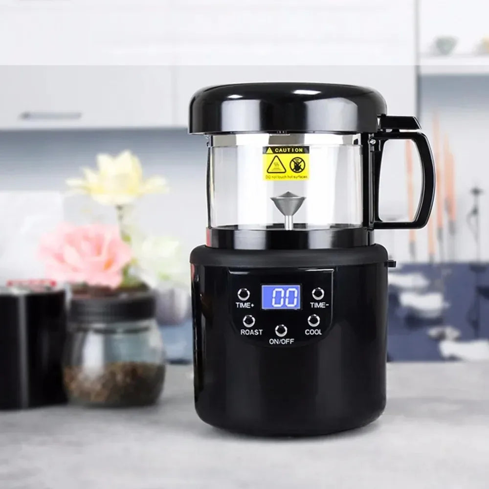 Novo 110g de torrefador de café em casa Mini No Smoke Coffee Beans Máquina de torrefação