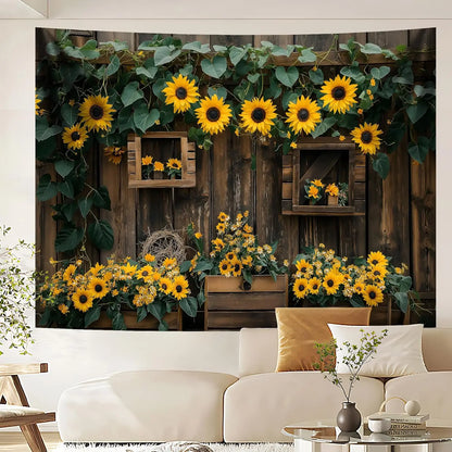 Window Tapestry, Outdoor Forest Tapestry Wall Hanging Natural Landscape Wall Mural for Bedroom Living Room Wall Art Home Decor