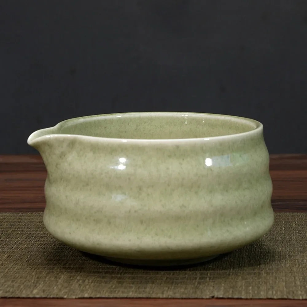 1/4/5pcs set Ceramic Matcha Bowl Large Capacity Smooth Matcha Whisk Stand High Temperature Resistant Tea Salad Soup Bowl