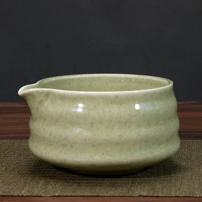 1/4/5pcs set Ceramic Matcha Bowl Large Capacity Smooth Matcha Whisk Stand High Temperature Resistant Tea Salad Soup Bowl