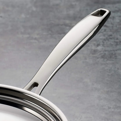 Tri-Ply Clad Stainless Steel 12-Piece Cookware Set with Lids, Pots and Pans Kitchen Set, Induction-Ready, Dishwasher-Safe, NSF-