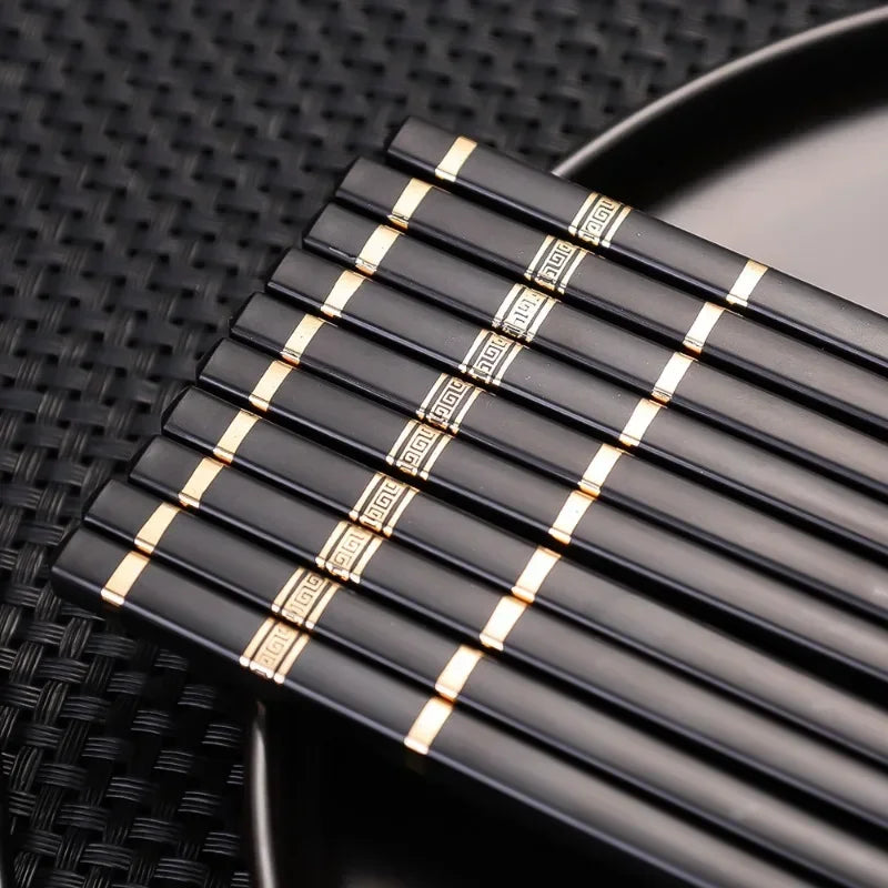 20/2pcs Alloy Chopstick Reusable Non-slip Sushi Food Chop Sticks Chopsticks Metal Chinese Chop Stick Tableware Kitchen Gadgets