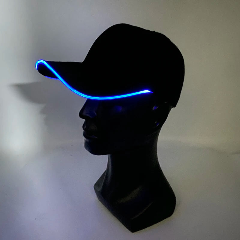 LED Light Up Baseball Hat Blikání záře, rave party čepice halloween trik nebo léčba legrační dýňový klobouk pro muže ženy cosplay kostým